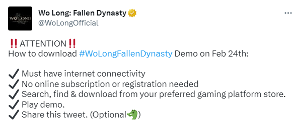 《卧龙：苍天陨落》官方分享最终版Demo下载小TIPS PC/主机均可试玩
