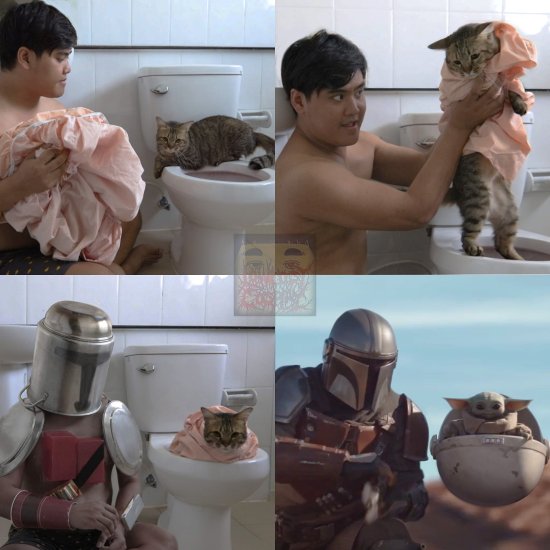 泰国低成本小哥COS《曼达洛人》：猫猫也出了一份力