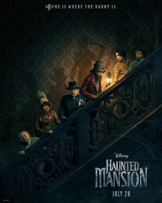 Disney's new movie "Haunted House" trailer: the screen is black and the people are black