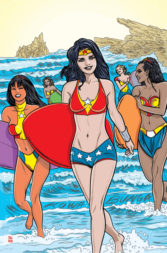 The cover of DC's new issue of Super British Swimsuit Magazine is exposed