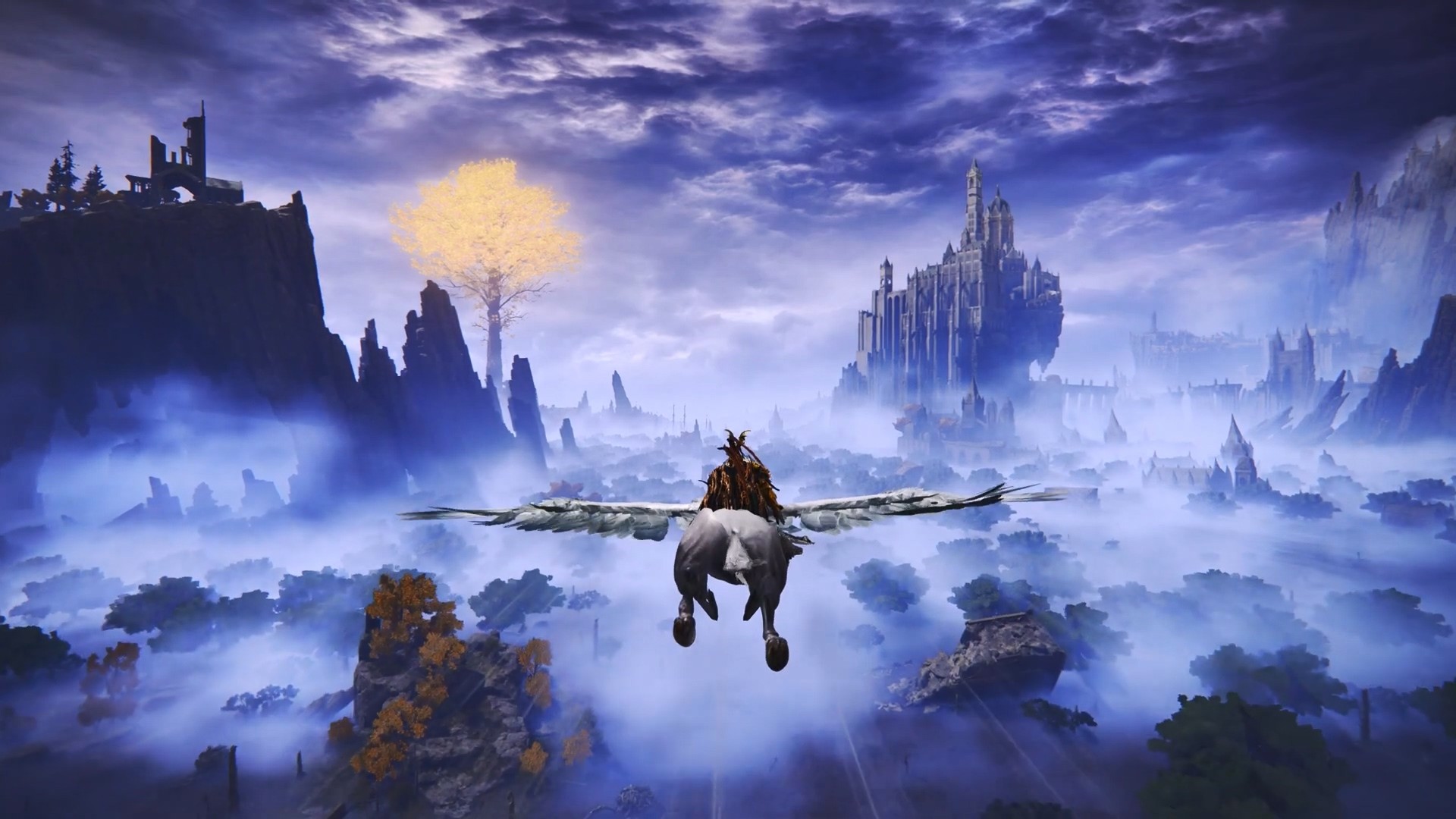 《艾尔登法环》飞行MOD：探索光追加持的魔幻世界