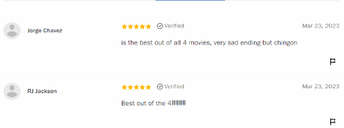 《捍衛任務4》爆米花觀眾指數達95%：系列最佳影片