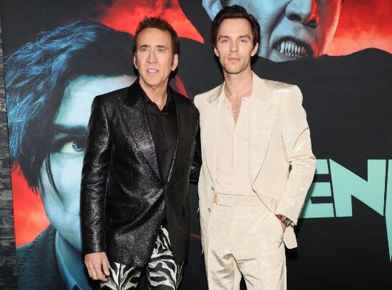 Two Nicholas in the same frame! Cage and Holt appear together at the premiere of their new film