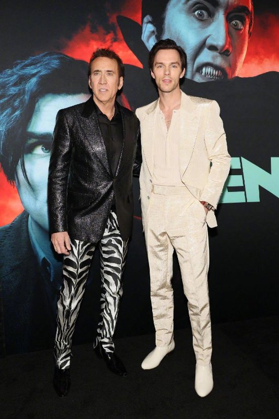 Two Nicholas in the same frame! Cage and Holt appear together at the premiere of their new film