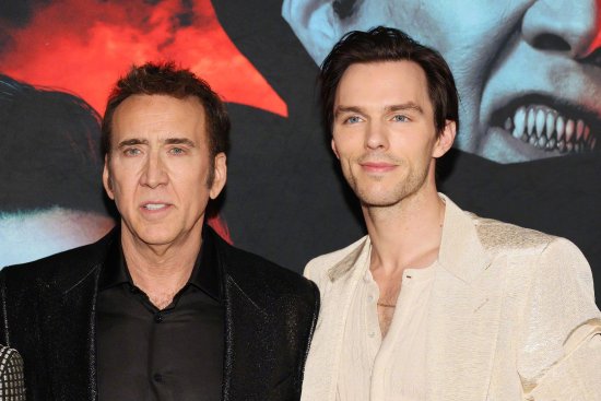 Two Nicholas in the same frame! Cage and Holt appear together at the premiere of their new film