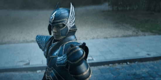 "Saint Warrior" live-action stills: Pegasus, Phoenix Cloth and Athena costumes