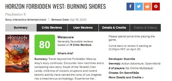 《地平线：西之绝境》DLC M站80分：Boss战有点糟糕