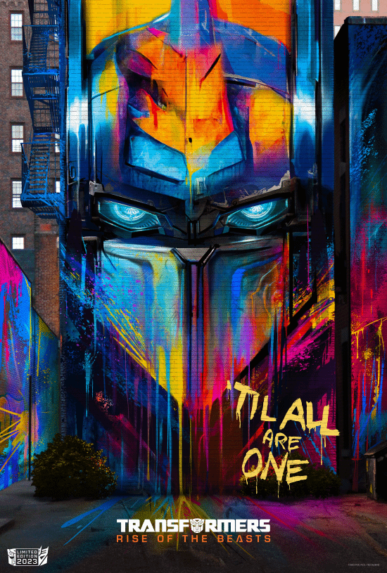 "Transformers 7" graffiti wind poster Optimus Prime orangutan captain giant head stickers