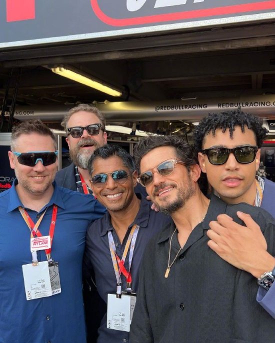 Orlando Bloom Makes Appearance at F1 Monaco Grand Prix to Promote 'GT Racing' Film