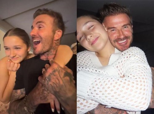 The Beckhams Attend Elton John's London Concert with their 11-Year-Old Daughter, Harper, Looking Adorable in a Pink Floral Dress