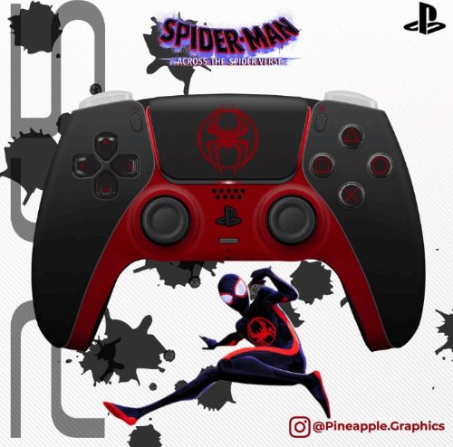 Fan-Designed PS5 Controllers Inspired by 'Spider-Man: Across the Universe': 2099 and Gwen Styles Differ