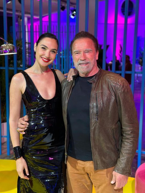 Gal Gadot Shares a Photo with Schwarzenegger: A Powerhouse Duo! Governor Still Strong