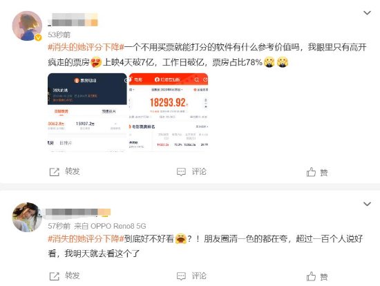 "The Vanished Her" Rating Drops and Trends on Social Media: Douban Unreliable, Say Netizens