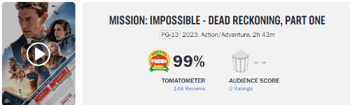 《碟中諜7：致命清算》評價再攀高峰！成湯姆·克魯斯評分最高作品