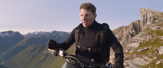 Intense Action in Mission Impossible: Tom Cruise's Cliff Jump