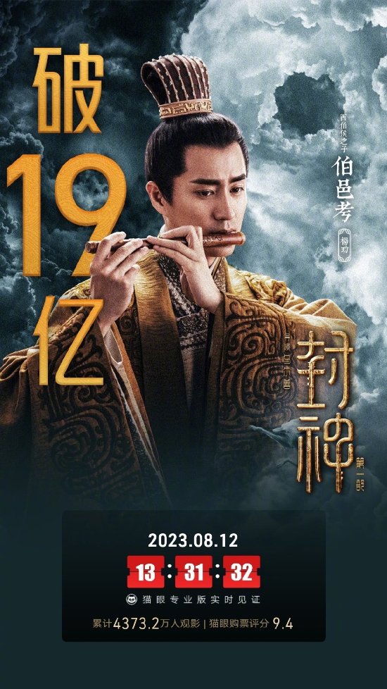 "Creation of the Gods"  Breaks 1.9 Billion at the Box Office! Official Release of Concept Art for Epic Battle Between Lei Zhenzi and Mo Liqing"