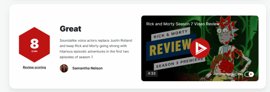 "Rick and Morty" Season 7 IGN8 Rating: New Voices Stay True