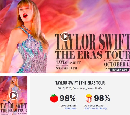 "Taylor Swift's Era Tour Concert" Receives Rave Reviews: 9.6 on Douban