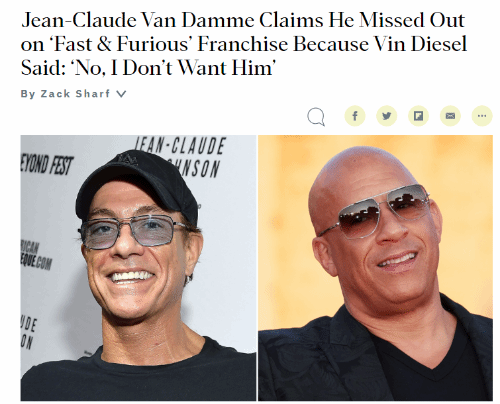 Jean-Claude Van Damme Reveals Opportunity to Star in 