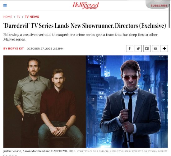 "Daredevil: Reborn" Welcomes New Creative Team: "Loki" Season 2 Director Takes the Helm