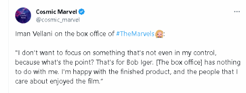 Amazing Girl: Captain Marvel 2 Box Office Disappointing, Not My Concern, I'm Satisfied