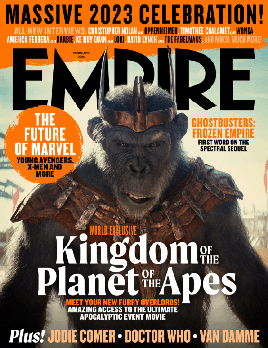 "Rise of the Planet of the Apes 4" Graces the Cover of "Empire" Magazine - Antagonist Caesar Exudes Malevolence
