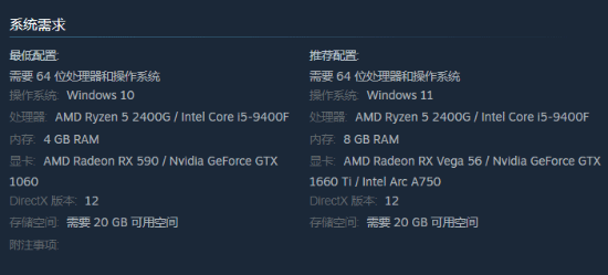 《沙漠大冒险》配置公布：gtx1060即可驾驭 无D加密