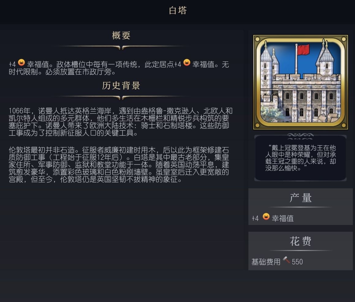 《文明7》白塔介绍 白塔有什么作用