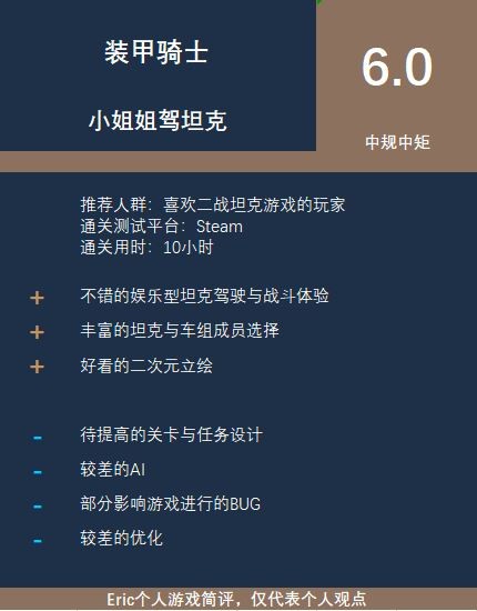 装甲骑士 玩家简评 小姐姐驾坦克 游戏综合 游民星空 装甲骑士 玩家简评 小姐姐驾坦克 游戏综合 游民星空